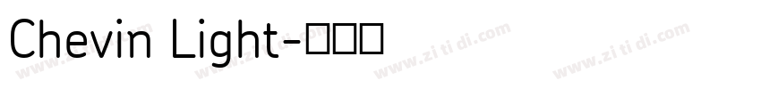 Chevin Light字体转换